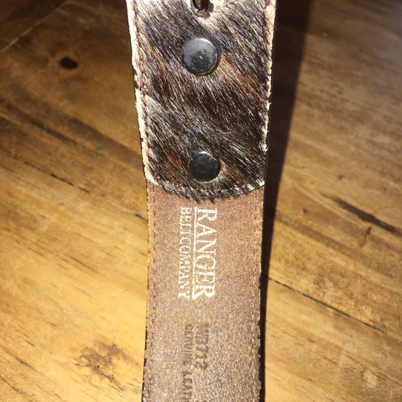 Hair on Hide Western Belt - Picture 4 of 4